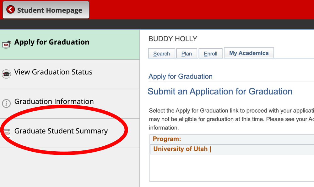 Graduate Summary